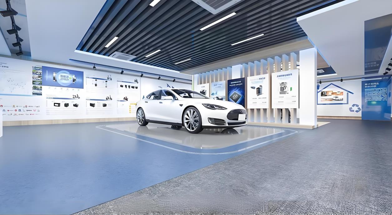 新能源汽車企業(yè)文化展廳設(shè)計(jì)效果圖